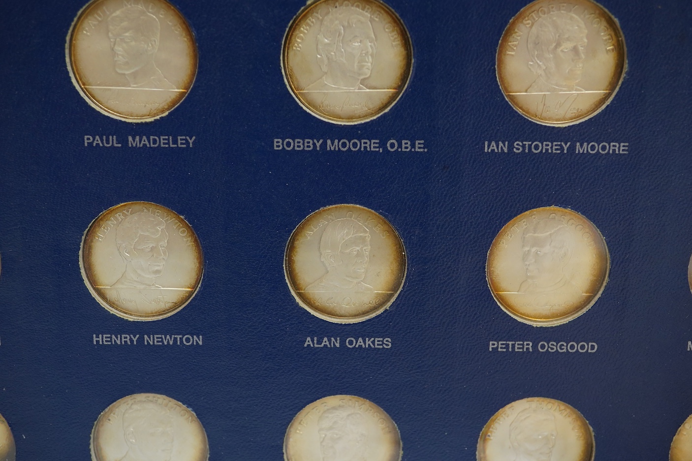 A rare 1970 World Cup sterling silver set of coins